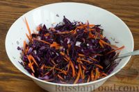 Салат из краснокочанной капусты с морковью и цитрусовой заправкой